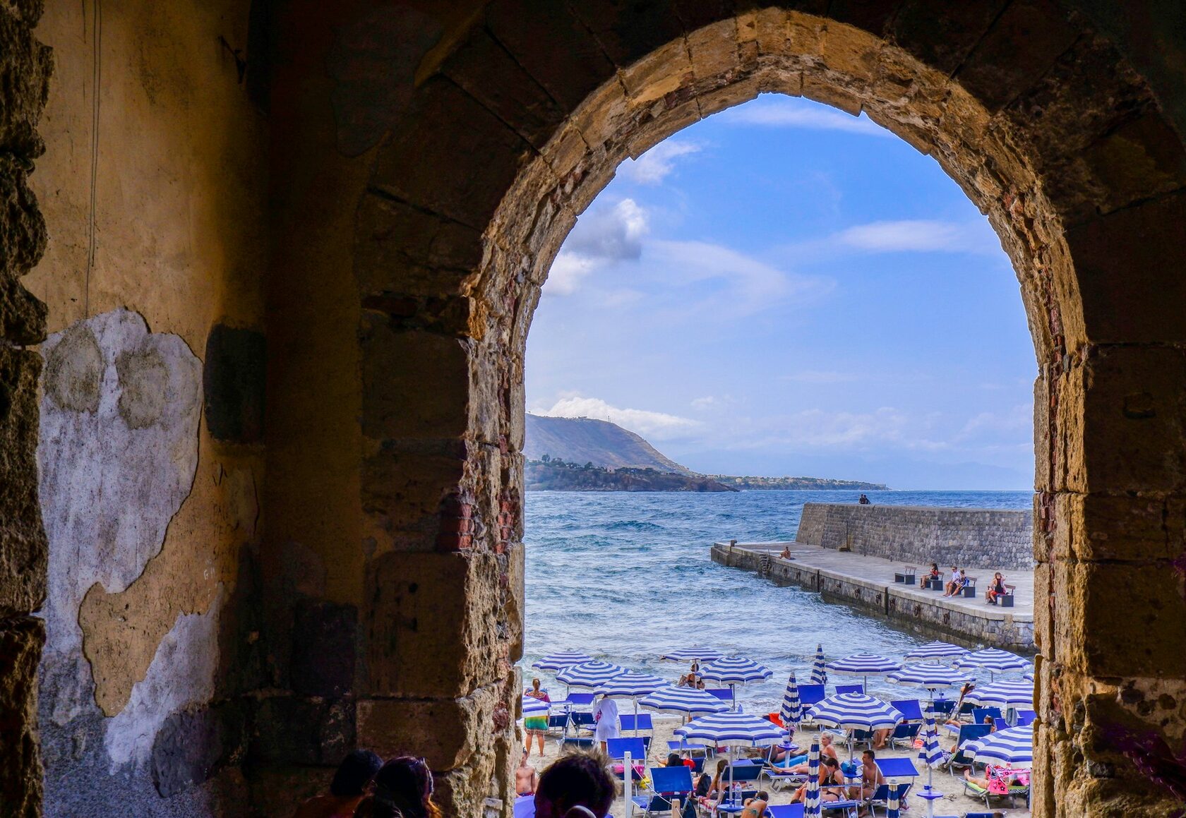 Baroque hillside town above the Sicilian sea