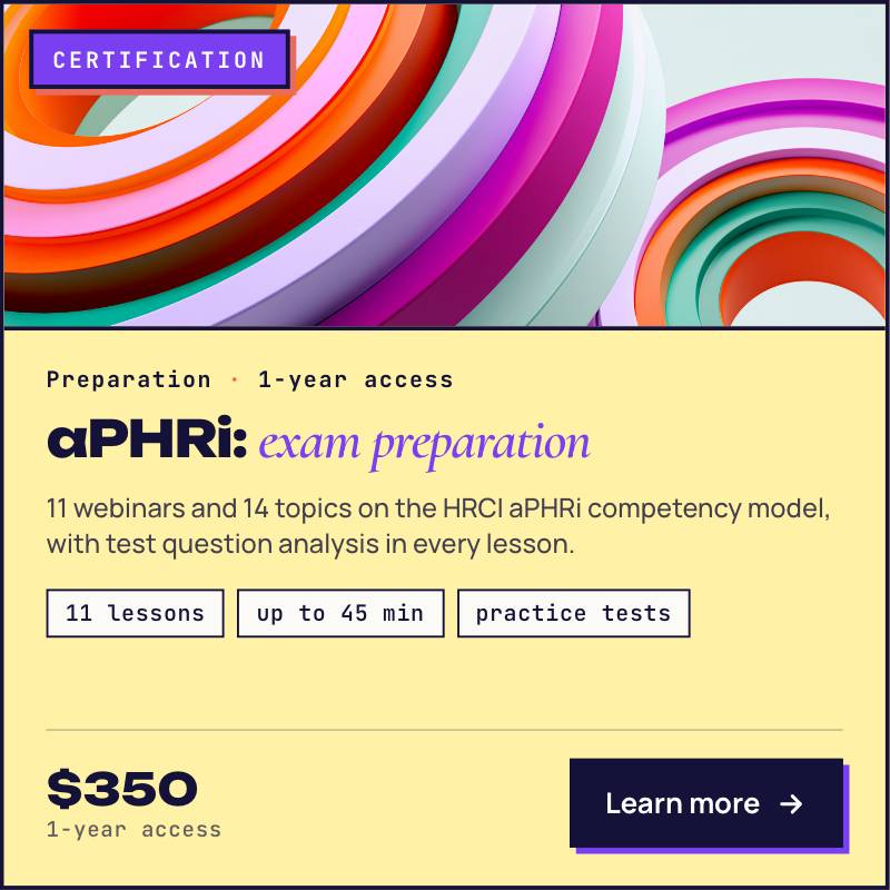 aPHRi Certification