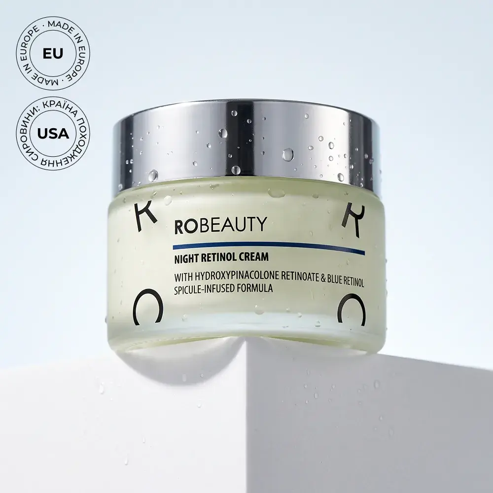 Night Retinol Cream — нічний ANTI-AGE крем з мікроголками та ретинолом ROBEAUTY