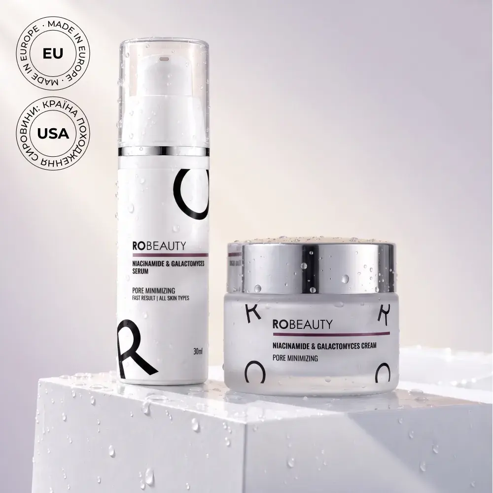 SOS-набір з ніацинамідом ROBEAUTY — сироватка та крем-гель
