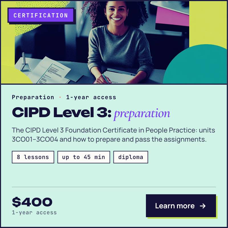 CIPD Course 3: Preparation for Certification
