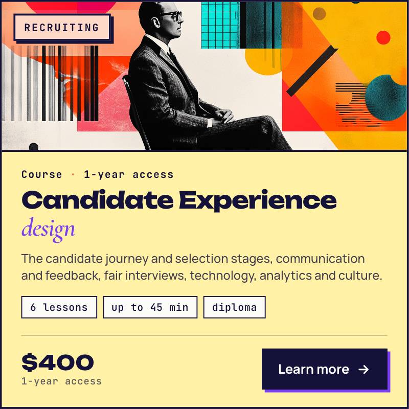 Candidate experience design