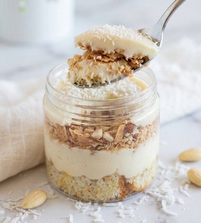 Coconut Cloud dessert jar