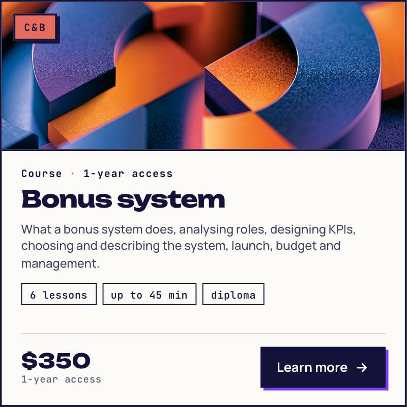 Developing incentive system