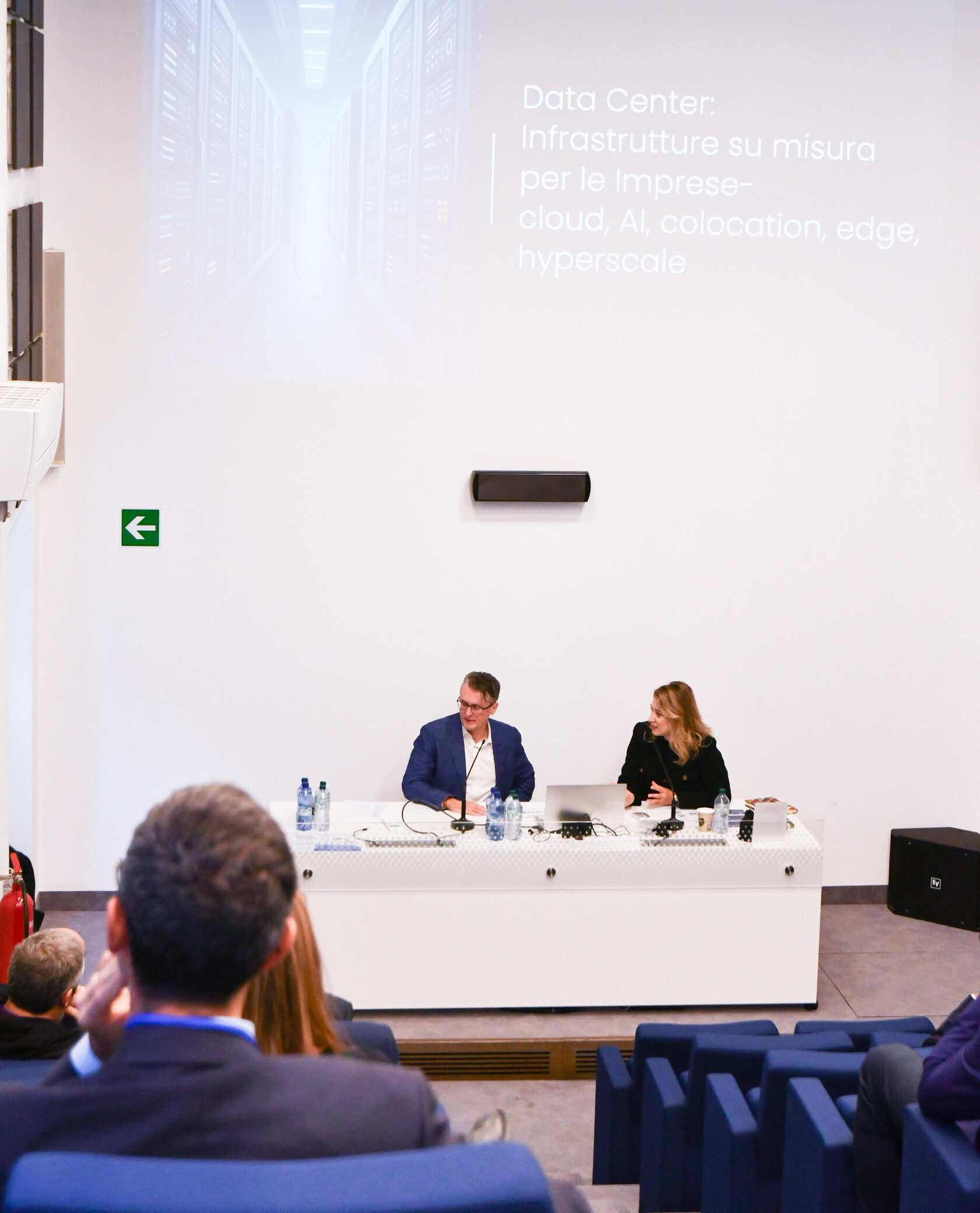Anastasia Moroz with Luca Beltramino at Milano Digital Week 2025