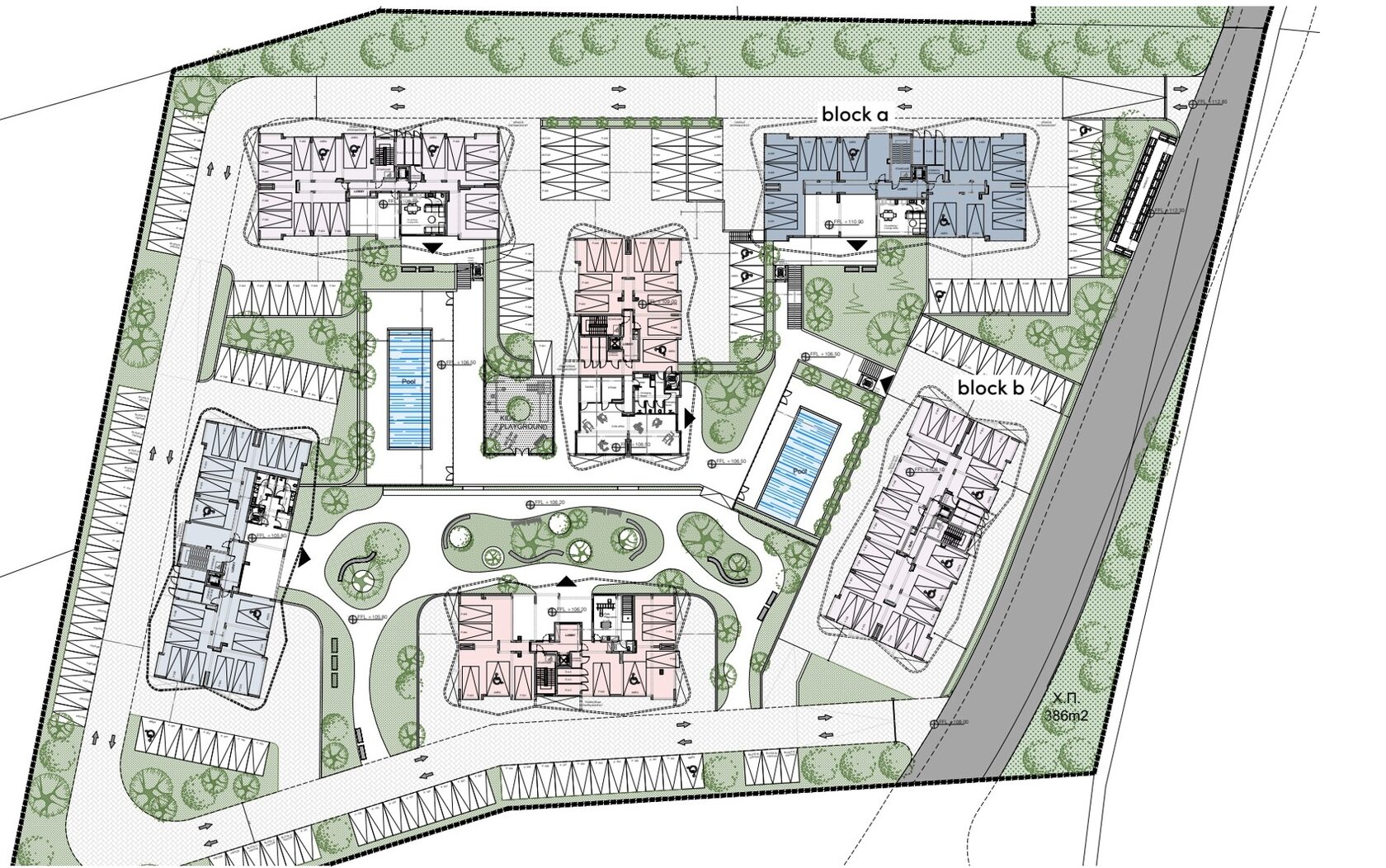 Plan zagospodarowania kompleksu