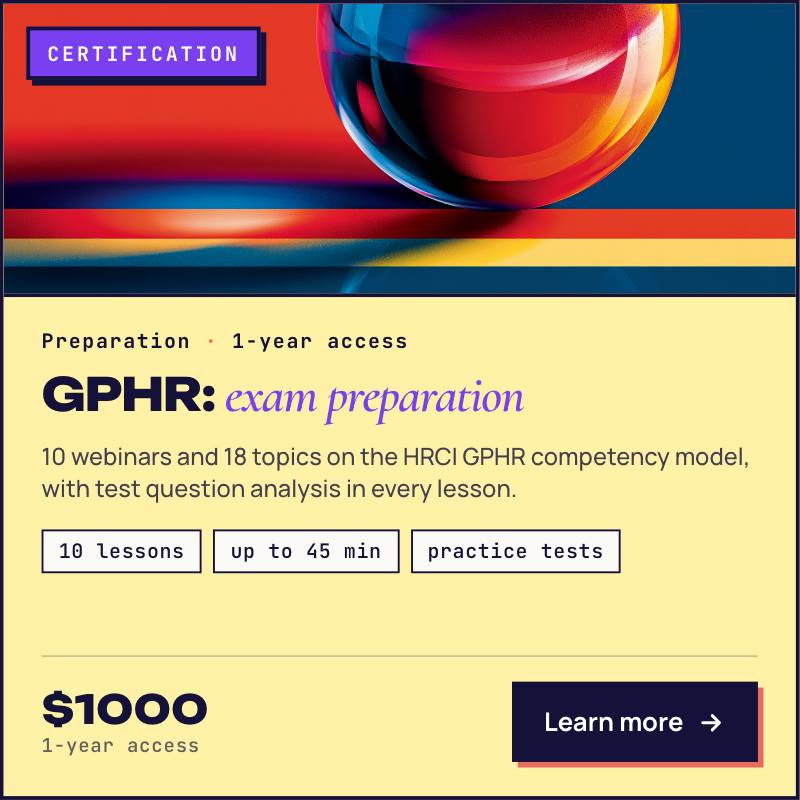 GPHR Certification