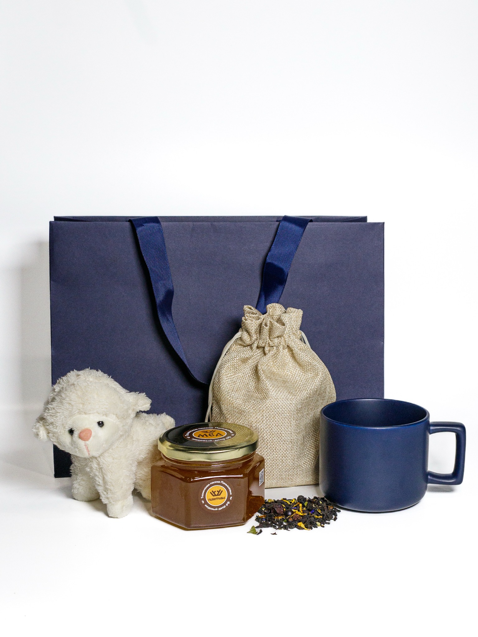 Пример набора в синем пакете