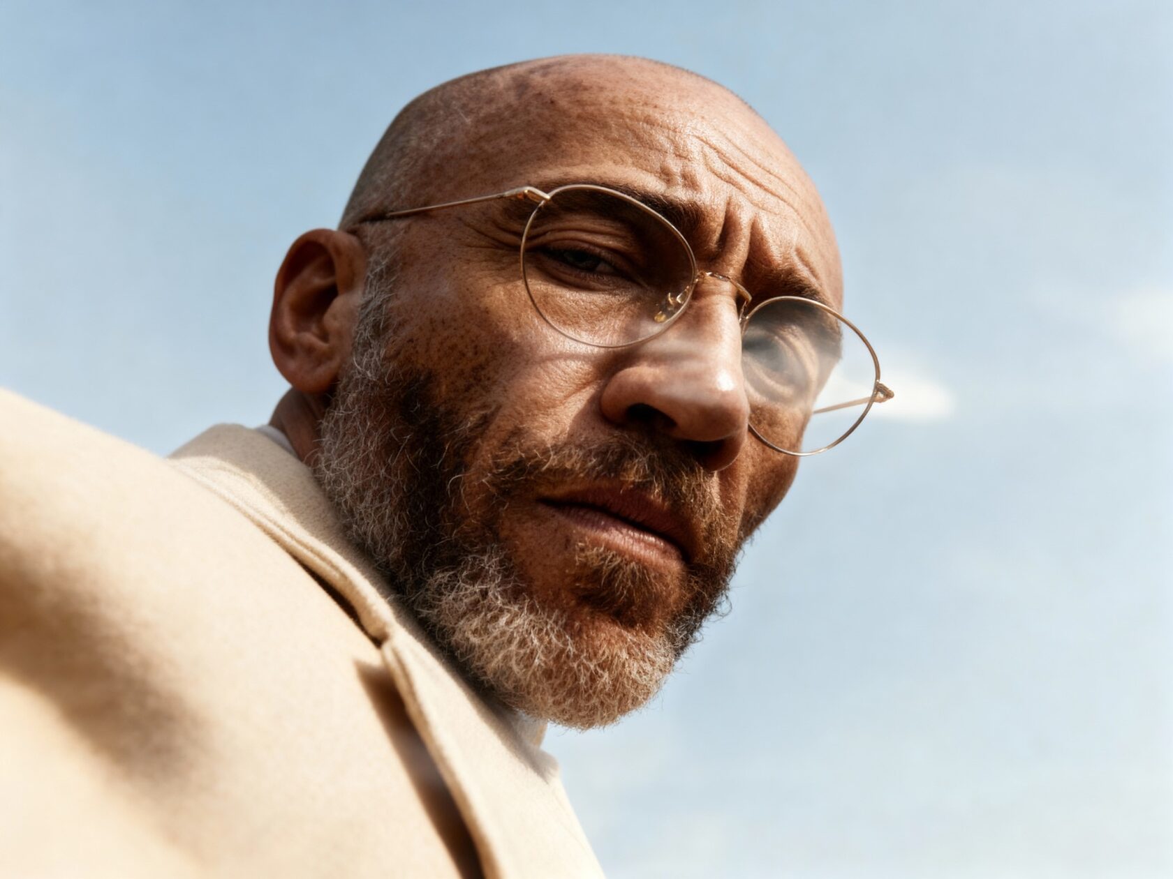 AI portrait development and eyewear detail study