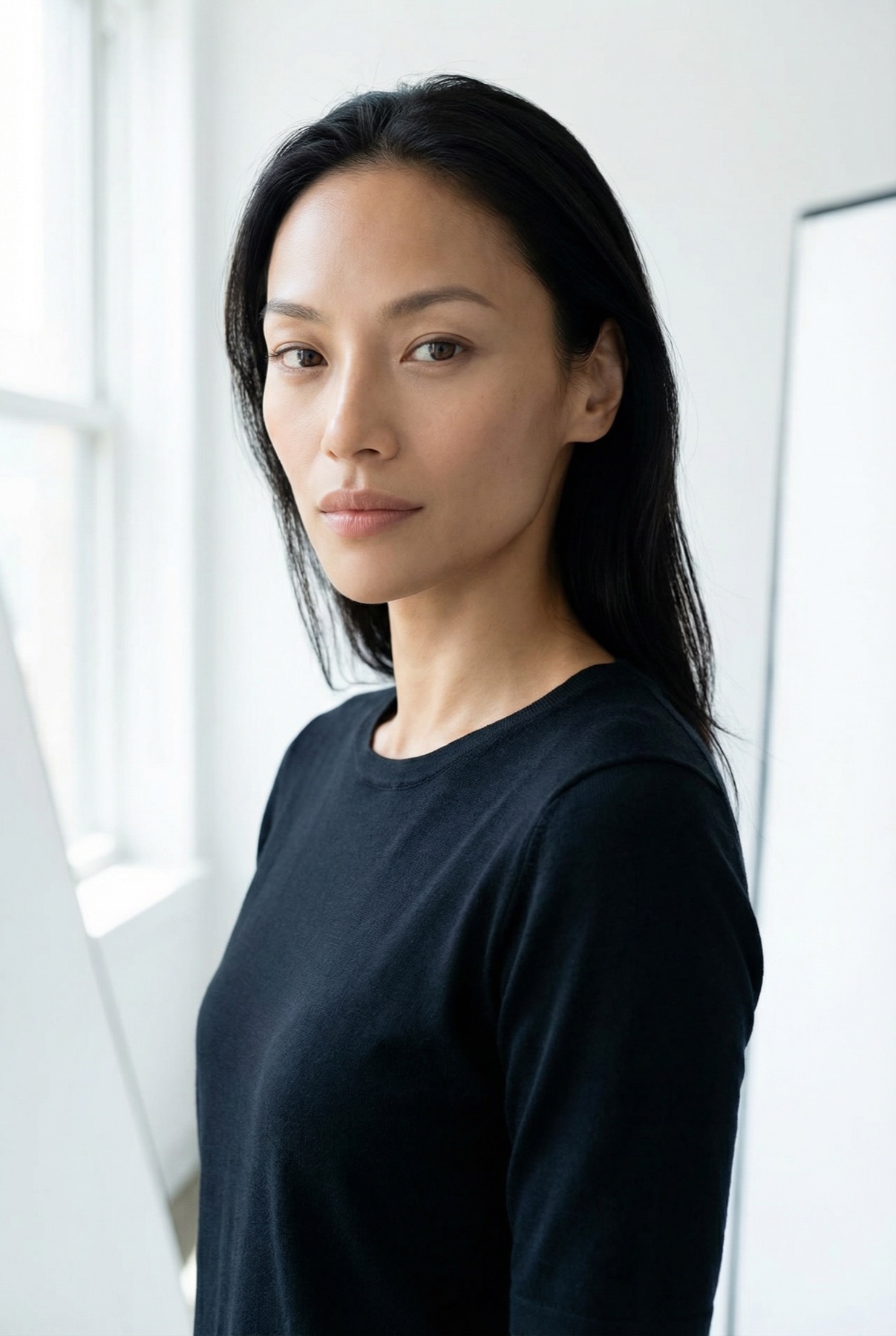Generated AI model portrait without glasses