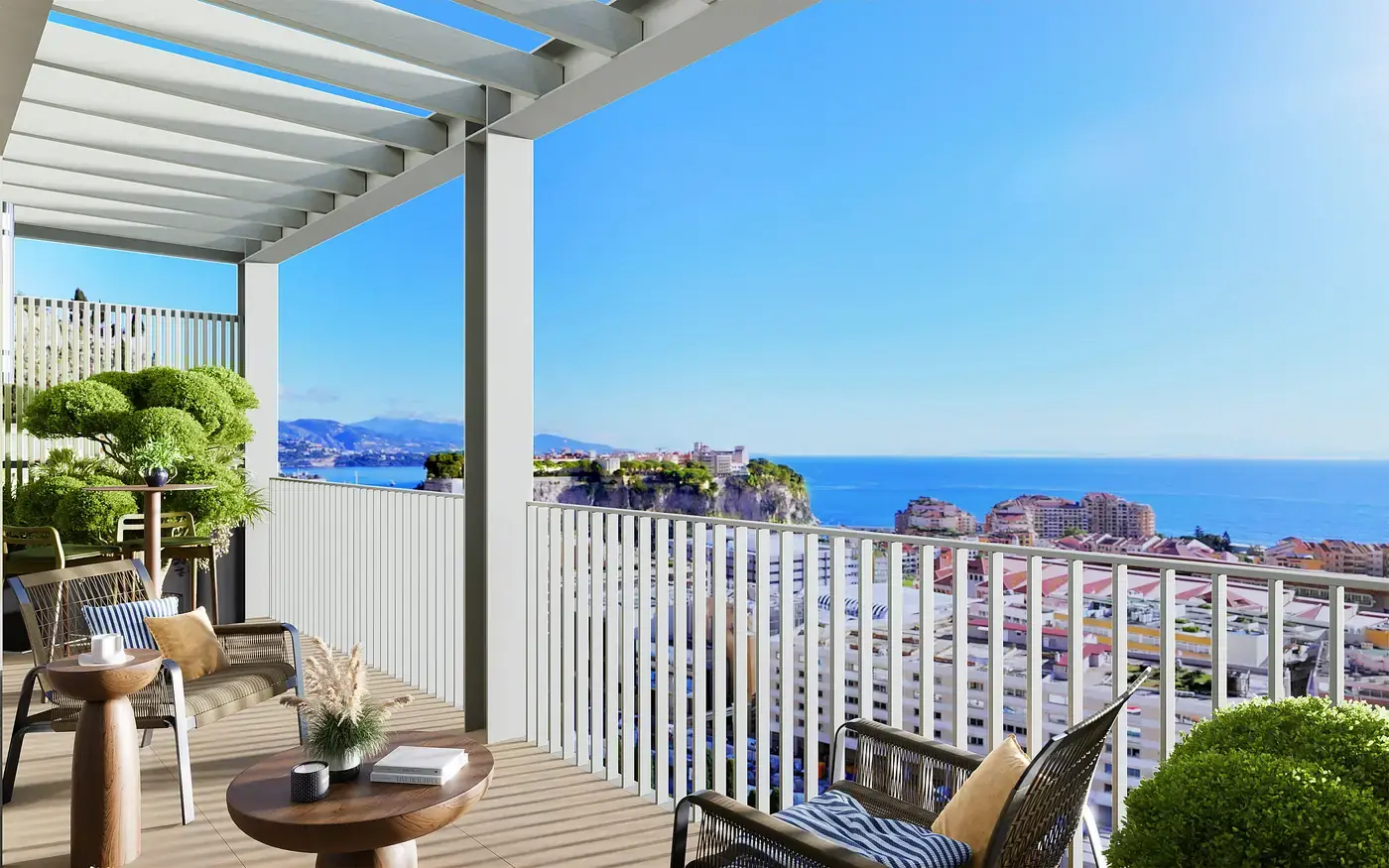 Landscaped setting of a new-build residence in Cap-d’Ail