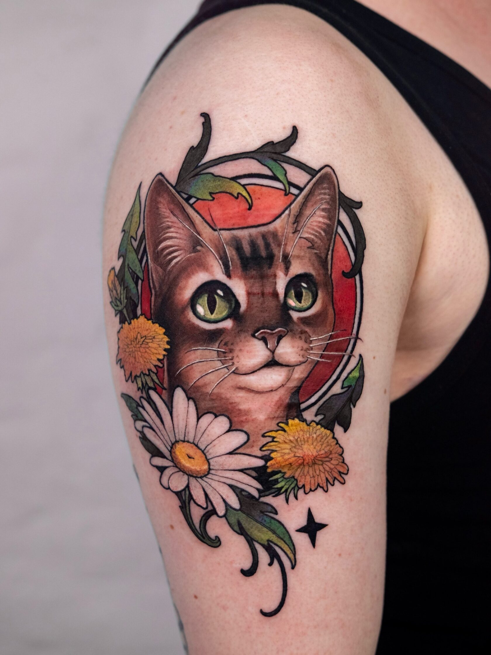 Neo-Traditional Tattoo von Lu – Arbeit 14