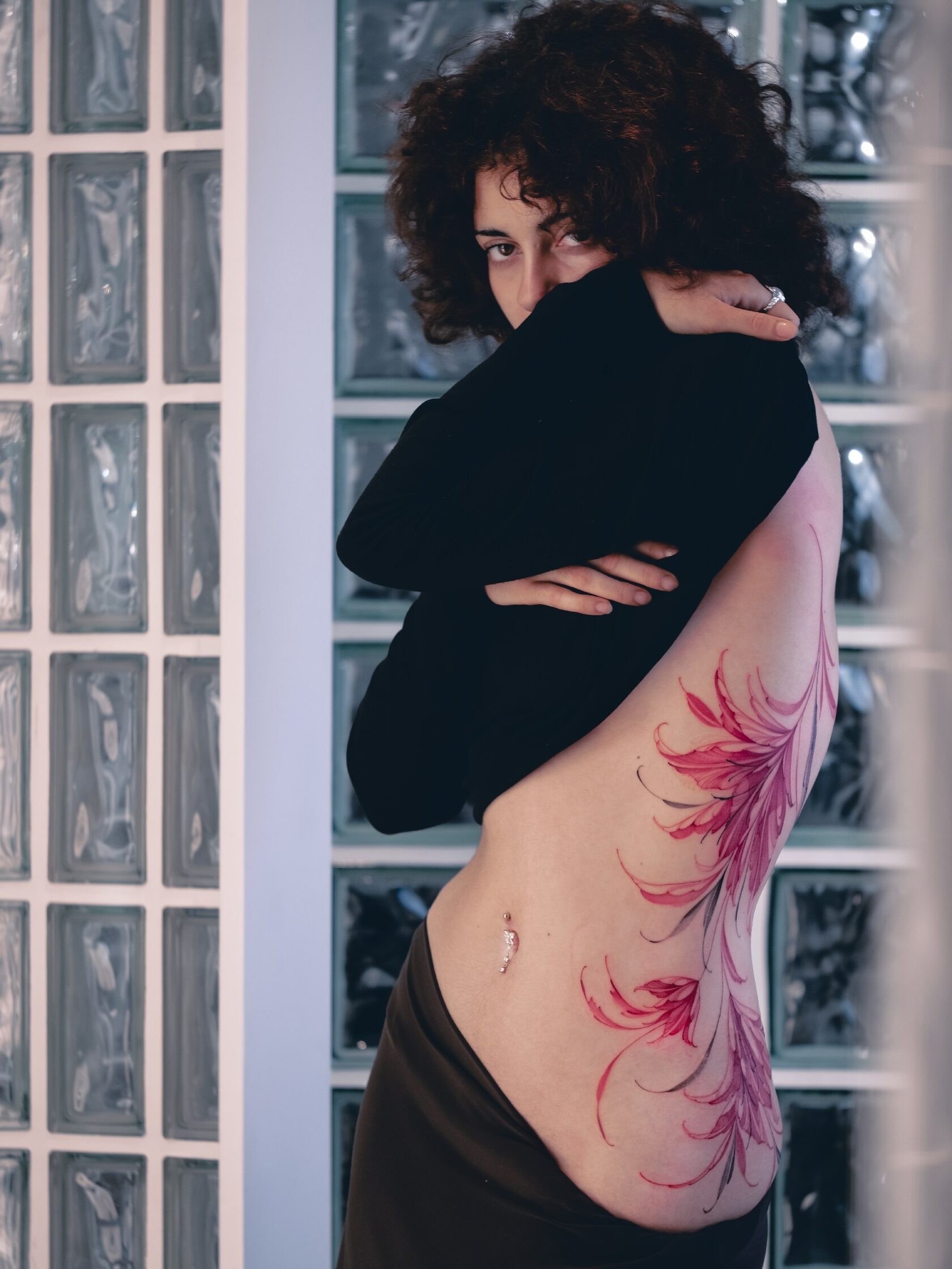 Florales Tattoo von Anastasia Helfer – Arbeit 9