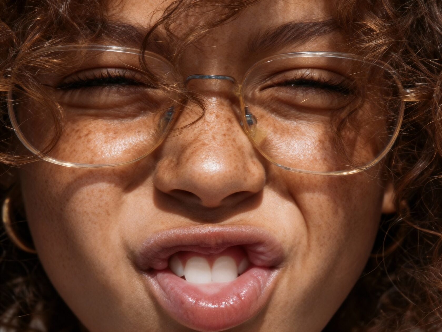 AI portrait development and eyewear detail study