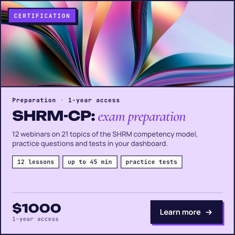 SHRM-CP certification