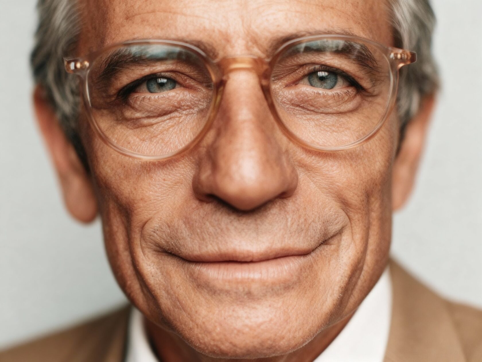 AI portrait development and eyewear detail study