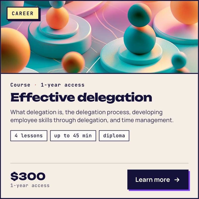Effective delegation