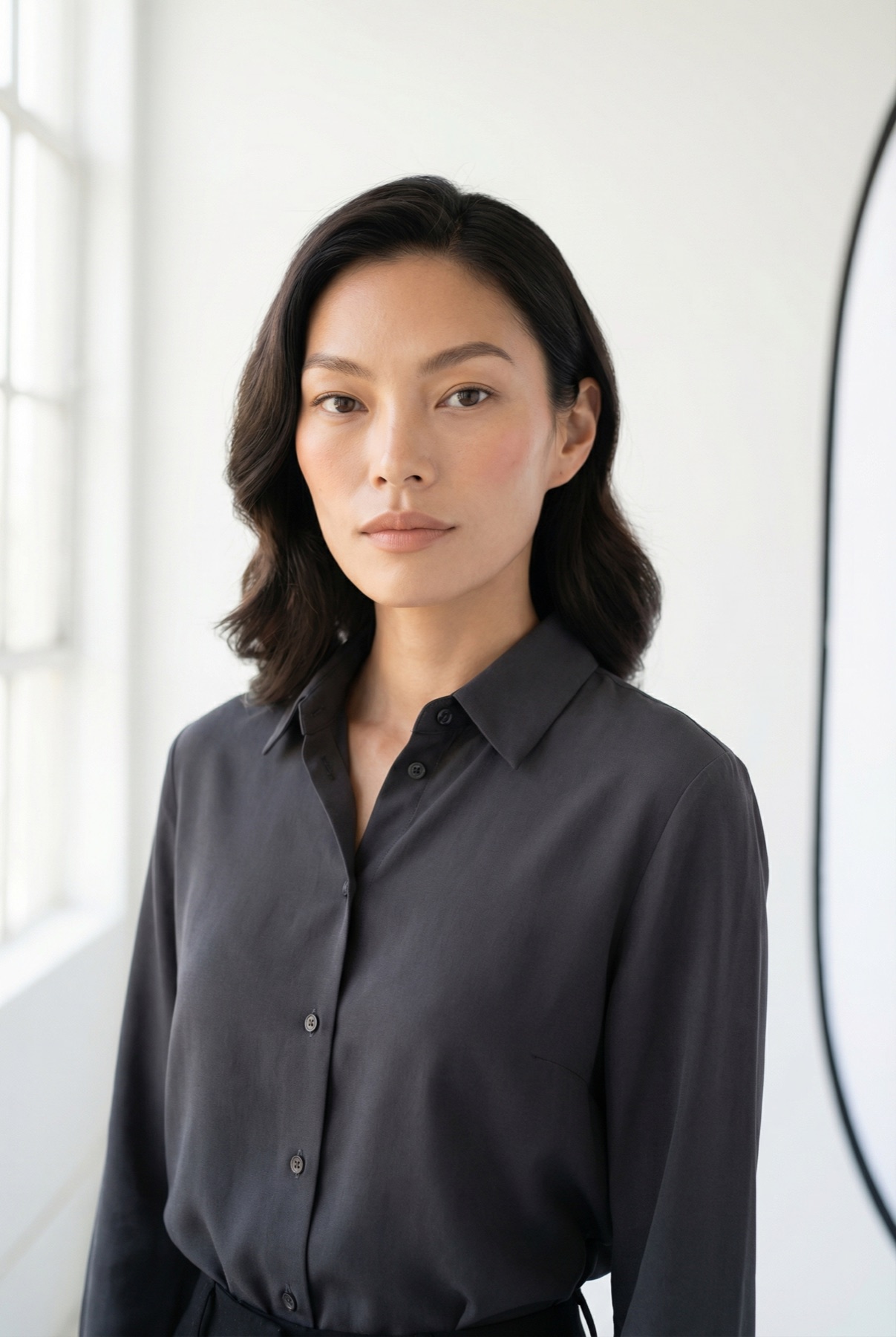 Generated AI model portrait without glasses