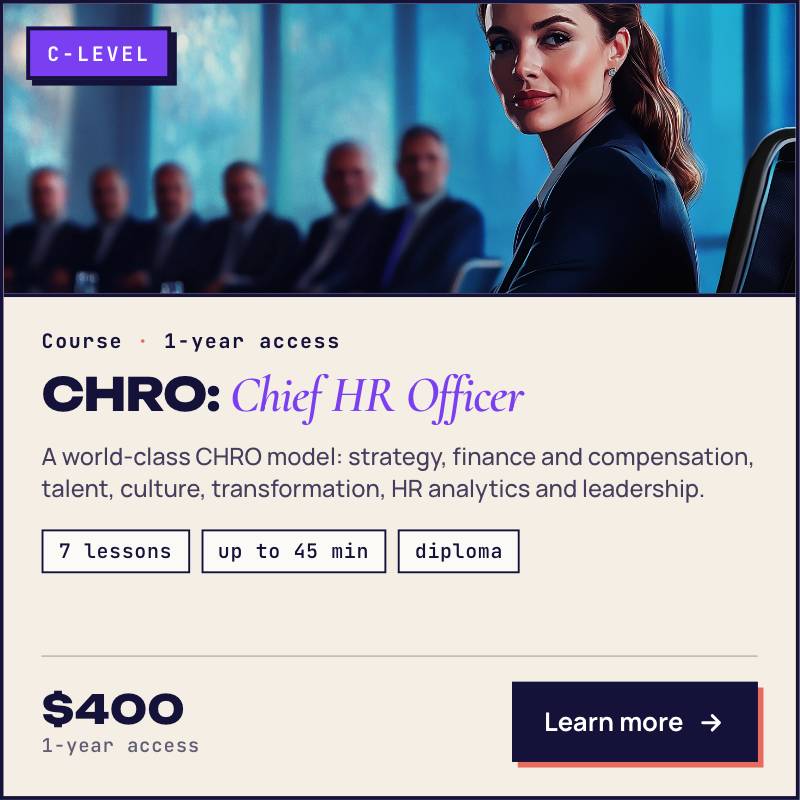 CHRO: Chief Human Resources Officer