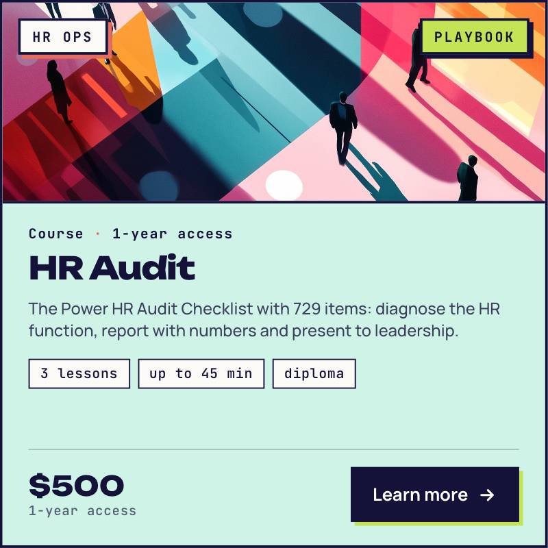 HR audit Playbook