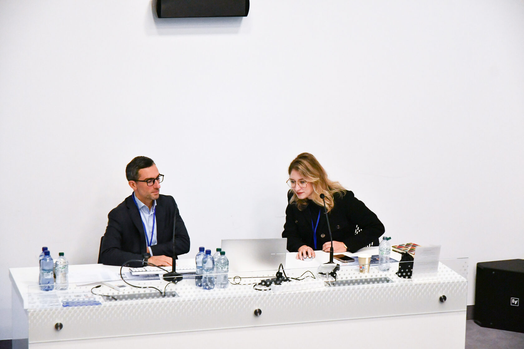 Anastasia Moroz e un relatore al workshop di Milano Digital Week 2025