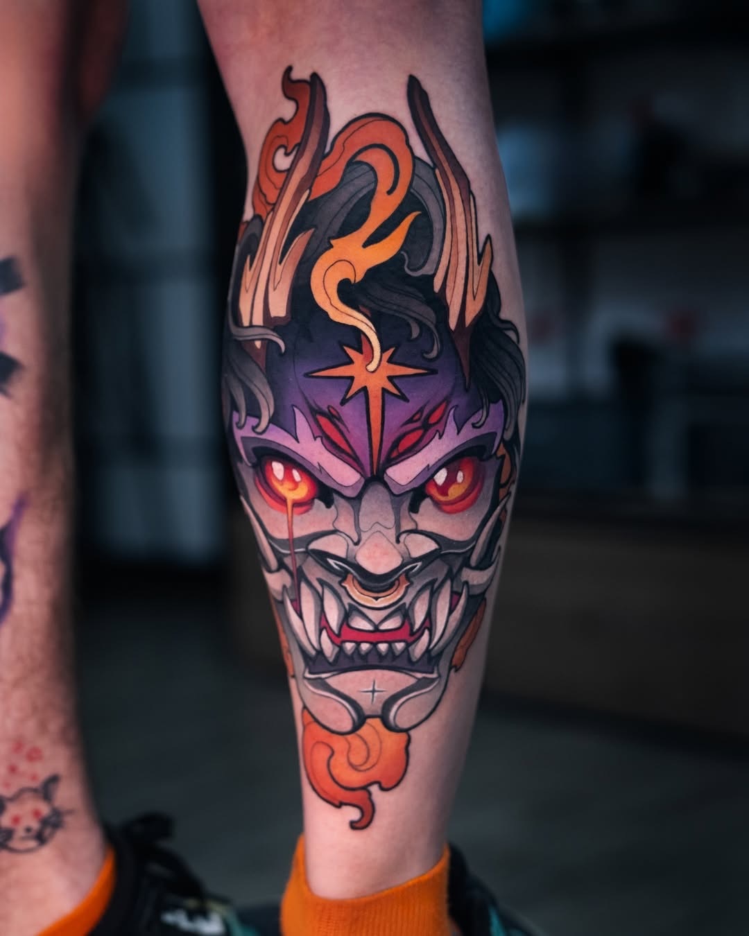 Neo-Traditional Tattoo von Lu – Arbeit 5