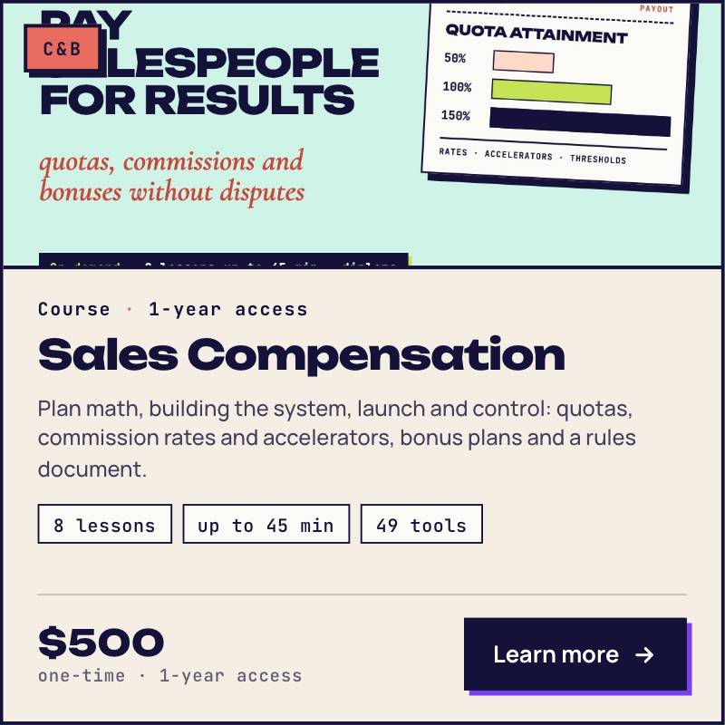 Sales Compensation