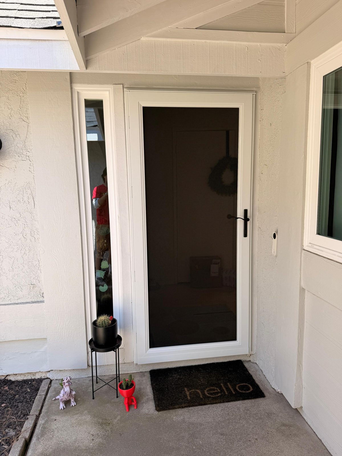 Security screen door installed in Orange County, CA