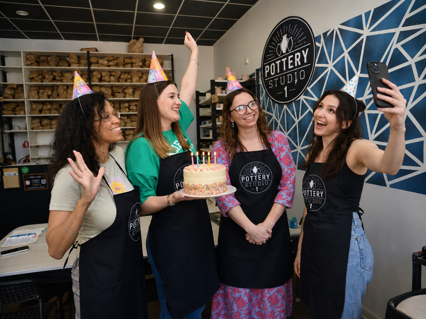 Birthday and special occasion pottery collaboration