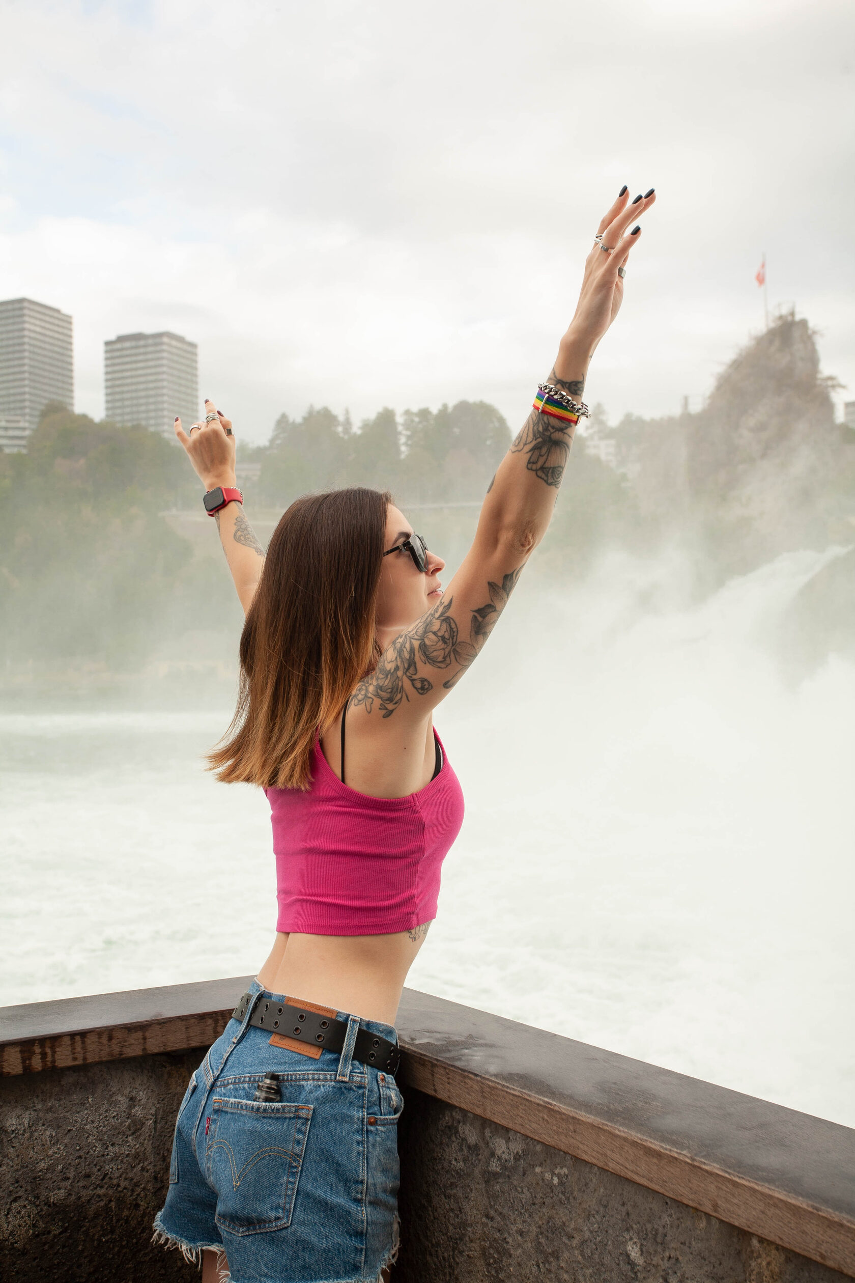 Водопад крупный план