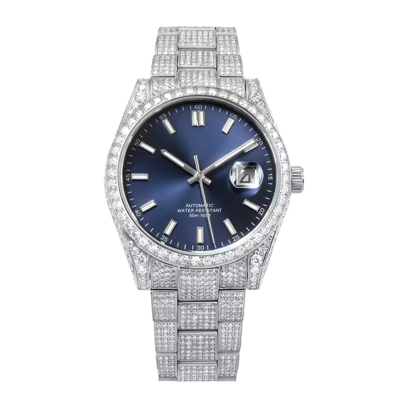 Monarch Silver, Синій циферблат