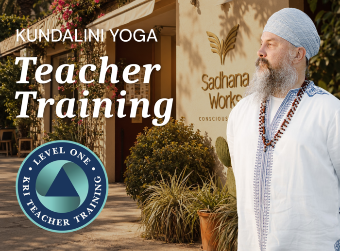 Poster: Kundalini Yoga Teacher Training, Sadhana Works