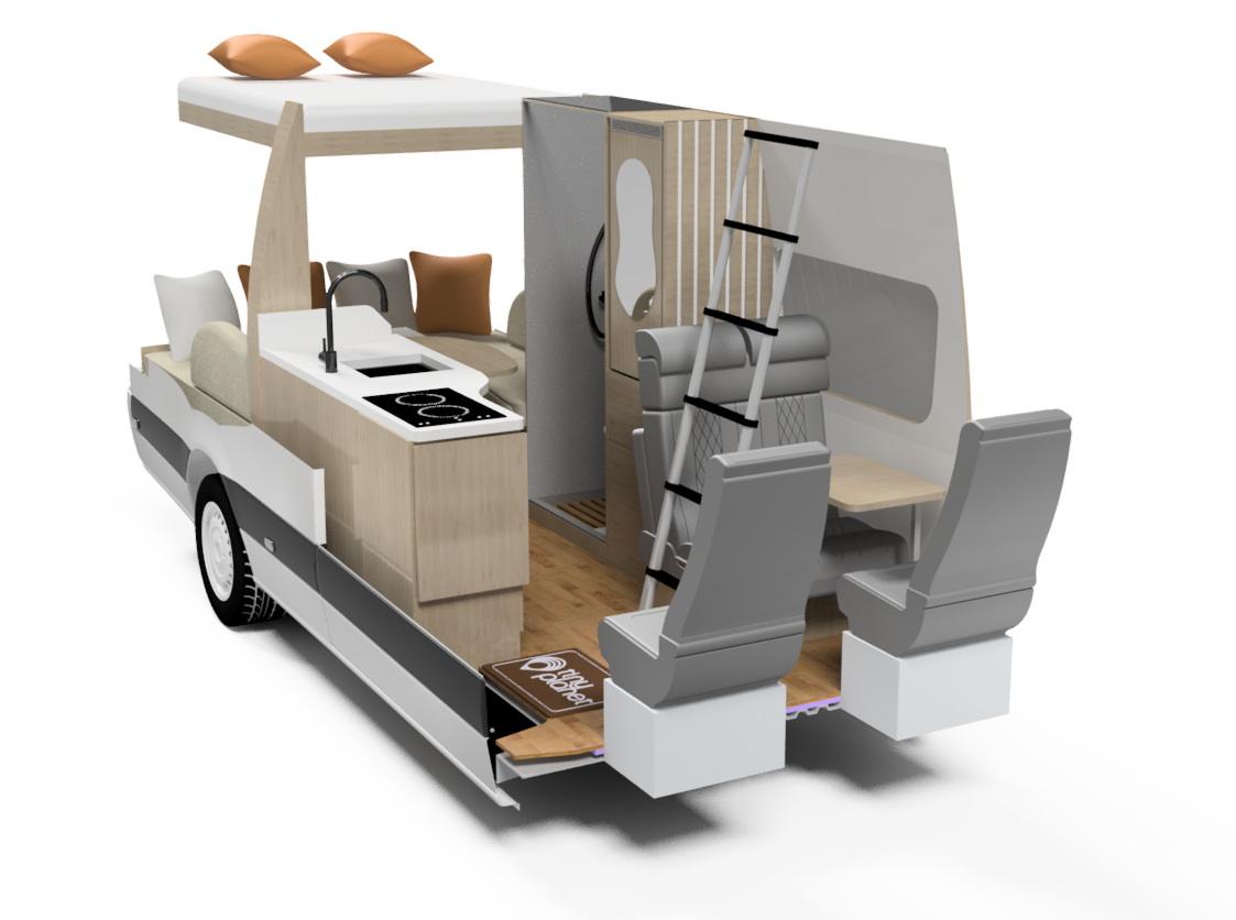 Orbita Max — 3D interior layout