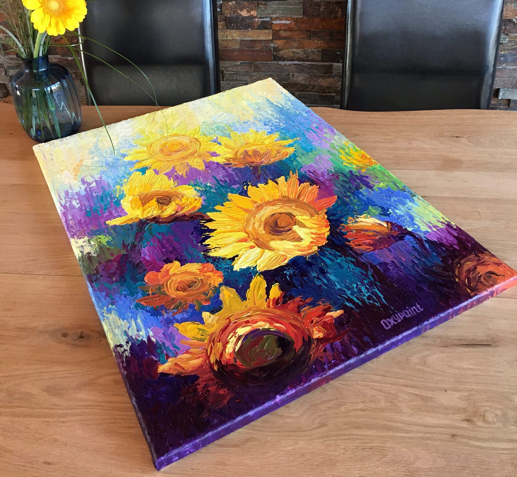 sunflowers oil painting for sale 