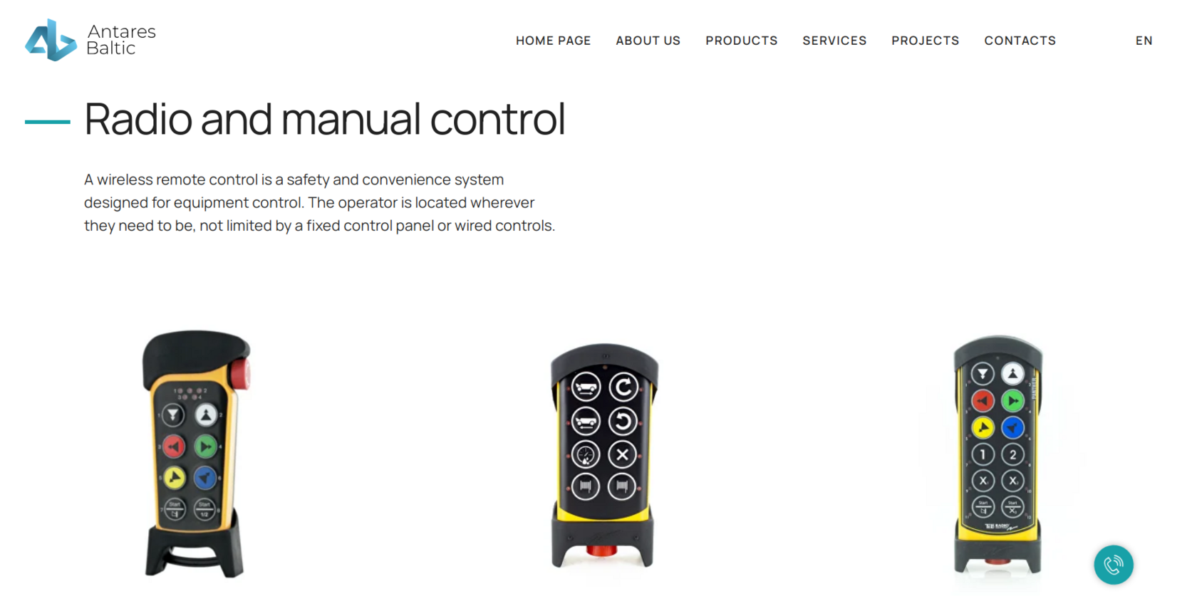 Reliable supplies of radio controls from Antares Baltic — order radio ...