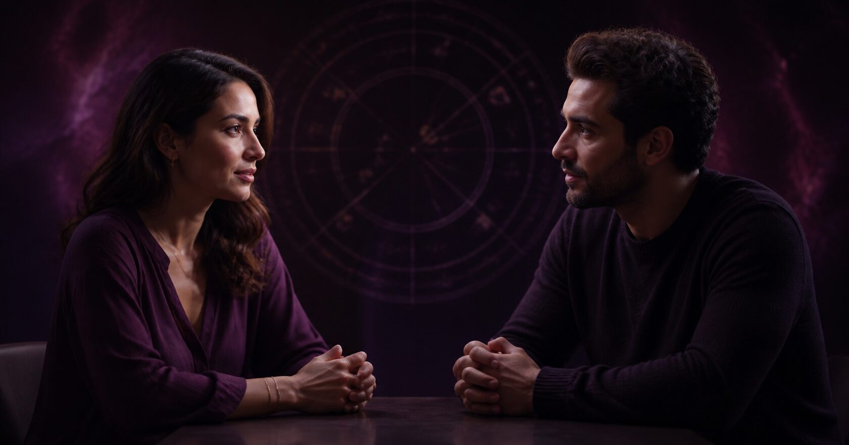Dospelý pár sa pokojne rozpráva