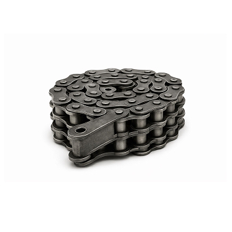 Industrial chains and sprockets for grain conveyors