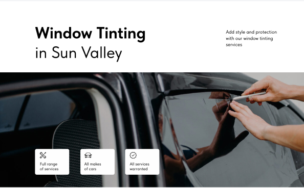 Sun Valley Car Window Tinting Services | Drive Car Studio - Expert Auto ...