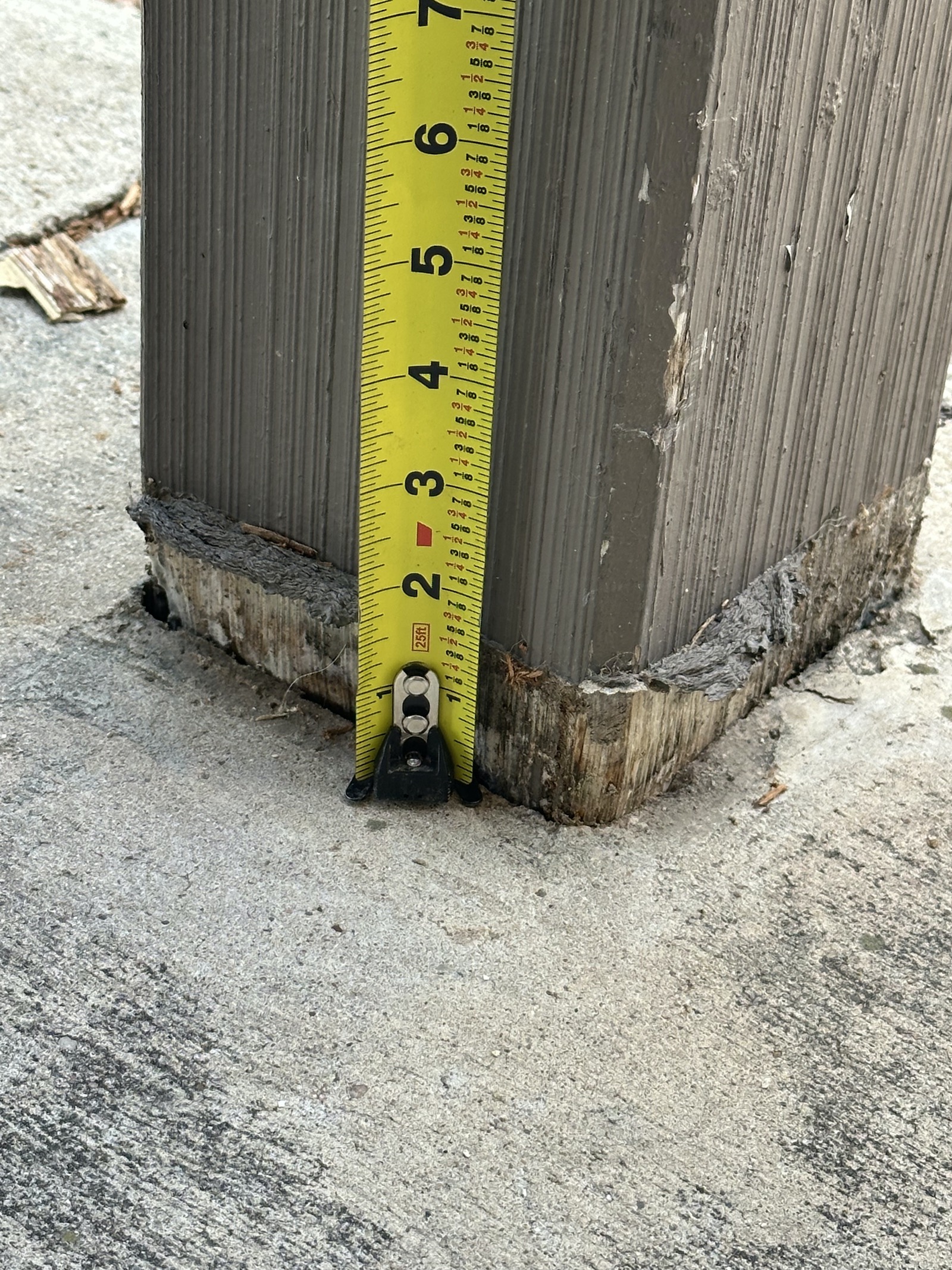 Porch and patio post replacement — before photo 1 — Kir Remodeling