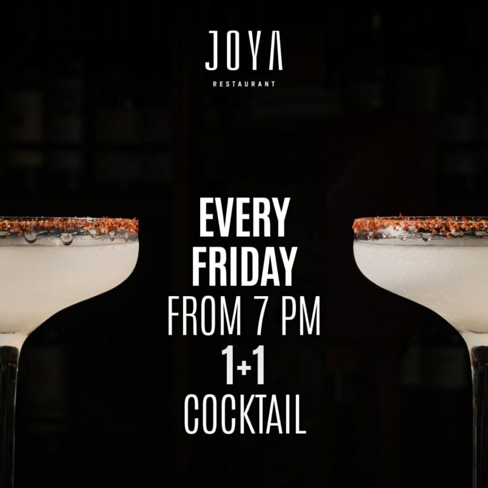 Акция every friday 1+1 в Joya bar на Пхукете по пятницам