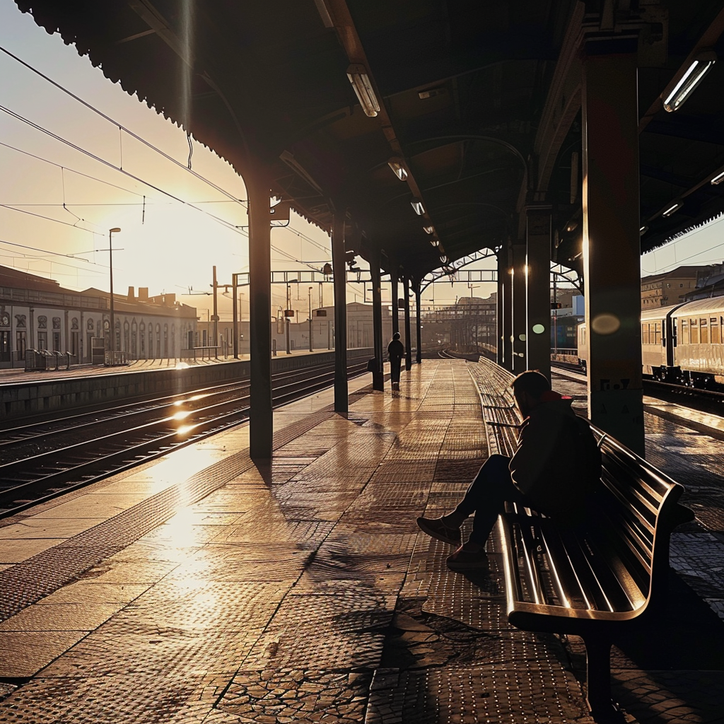 Coimbra-B Train Station In Portugal - PORTUGAL TRAINS