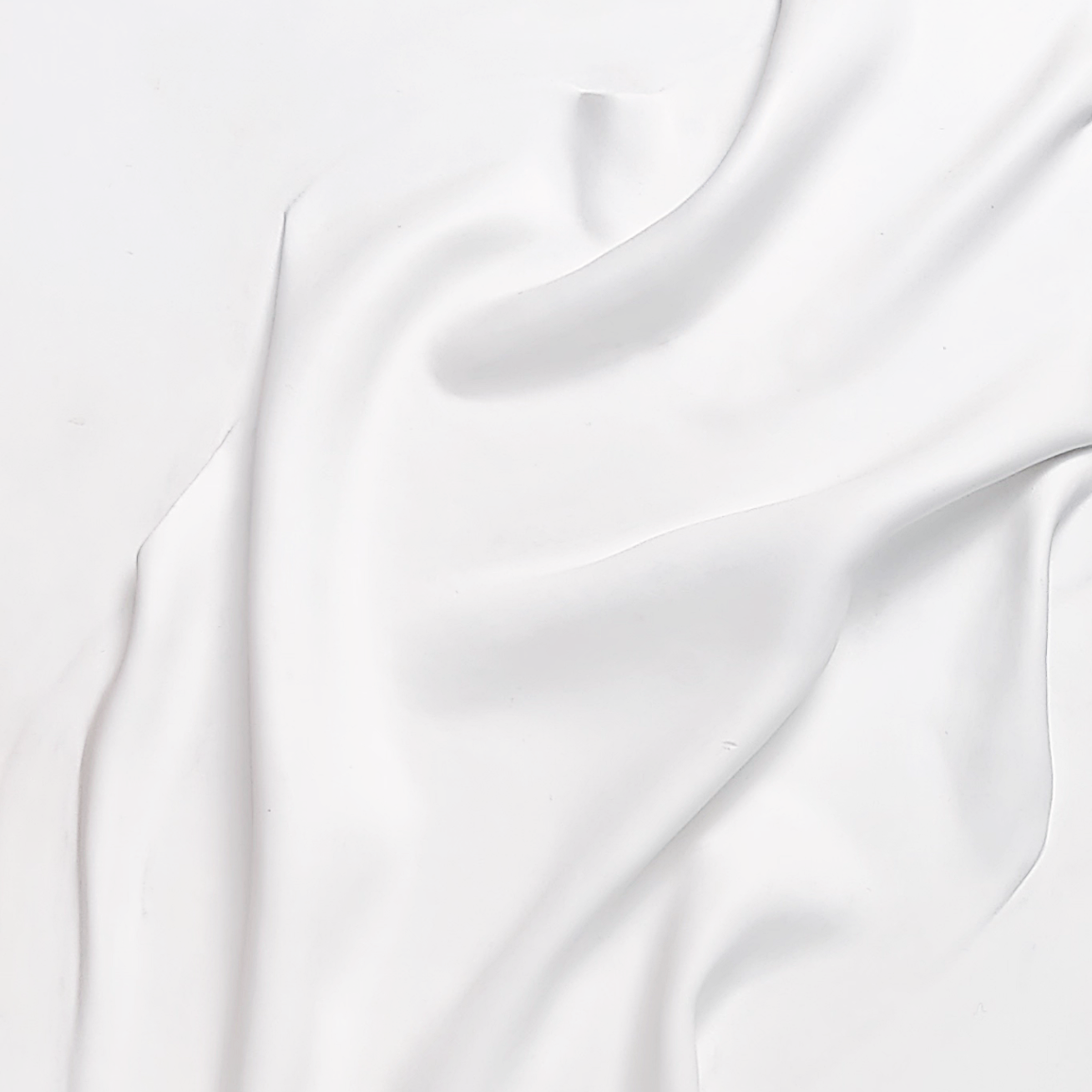 Unique handmade wall art crafted from air-dry clay, featuring minimalistic flowing sculptural drapery in a soft white finish