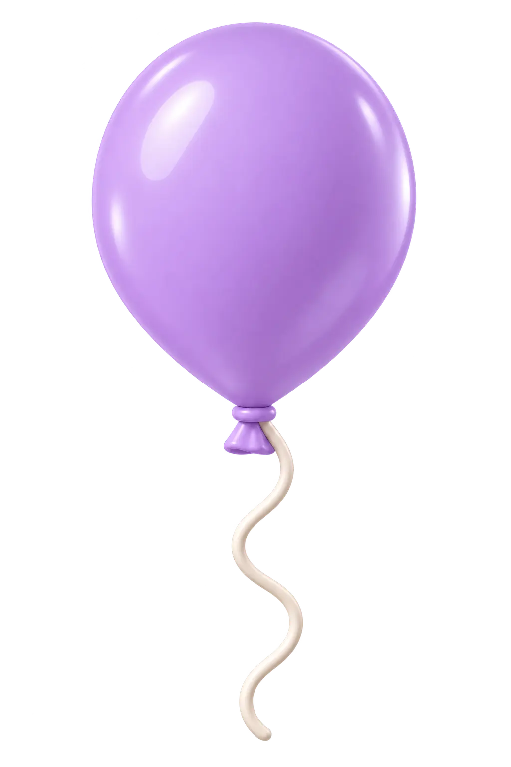 3D-Illustration eines lila Luftballons für die Geburtstagsfeier im Biotop-Atelier von IZSO NaturArt in Lahr