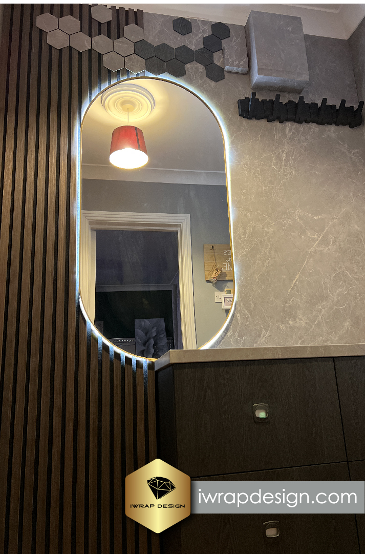 Interior Wall Wrapping Portfolio – Modern Wall Renovation Without Painting