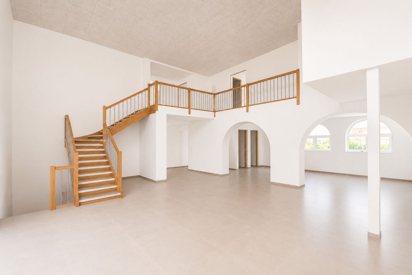 Current unfinished double-height banquet hall
