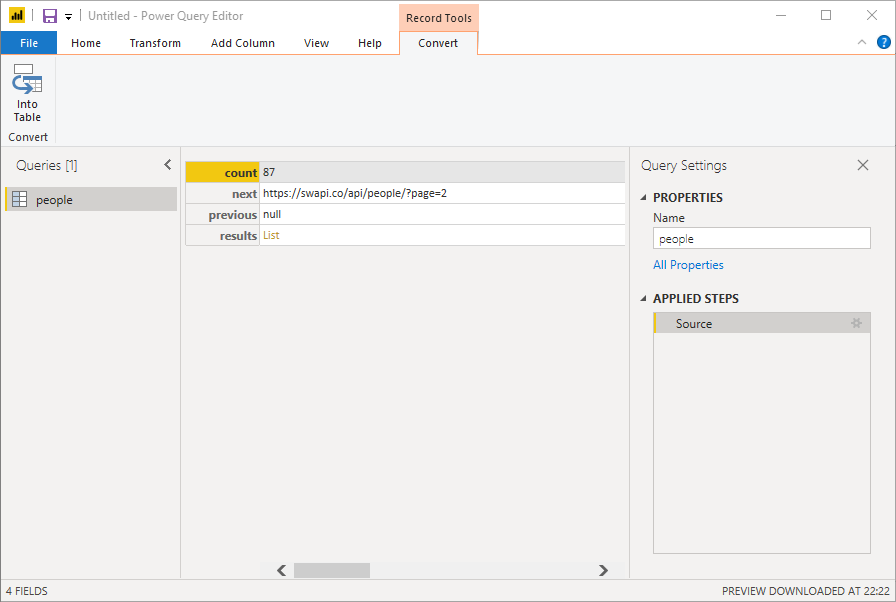 REST API data in PowerBI