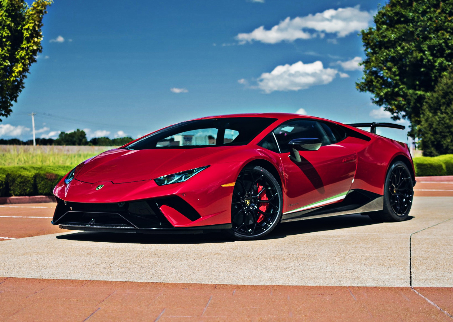 lamborghini performante красный