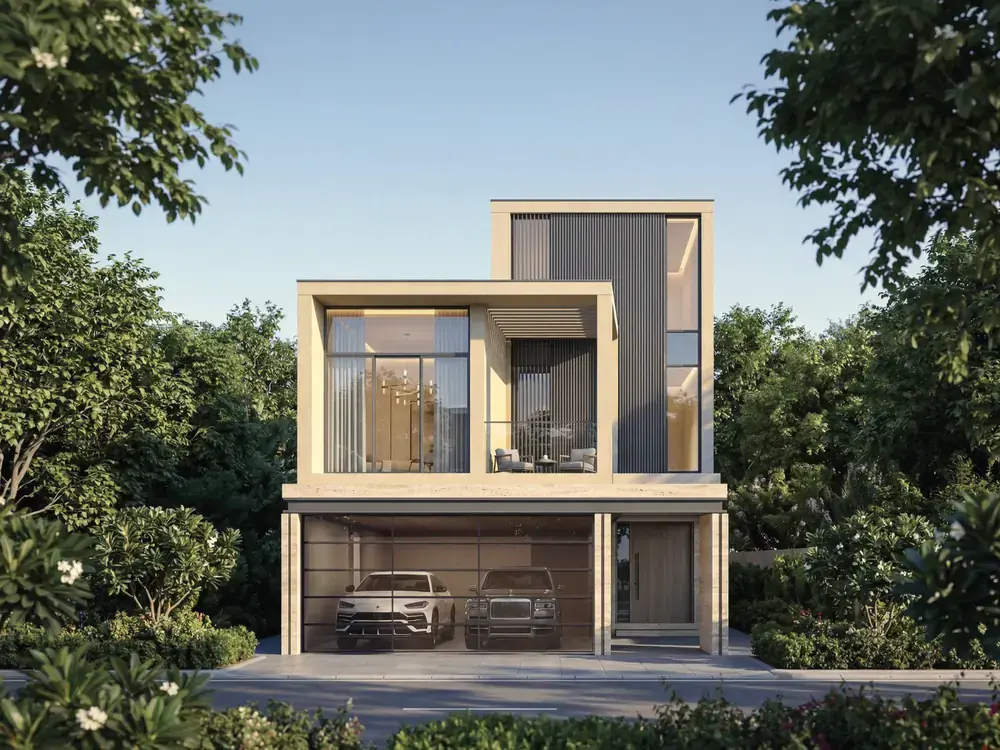 Sobha City Abu Dhabi luxury villa front elevation