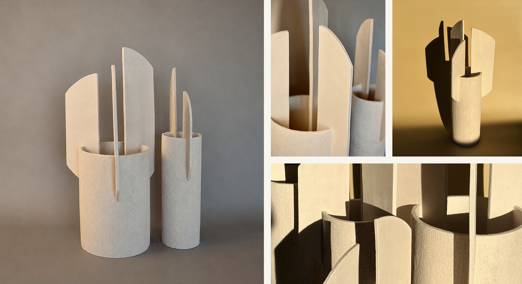 Landing series ceramic sculpture studies.