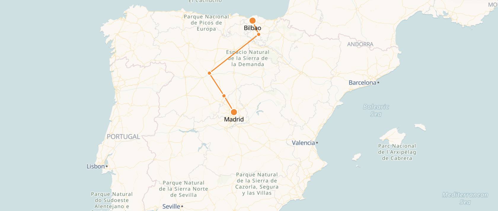Bilbao to Madrid Train Tickets & Schedule Spanish Trains